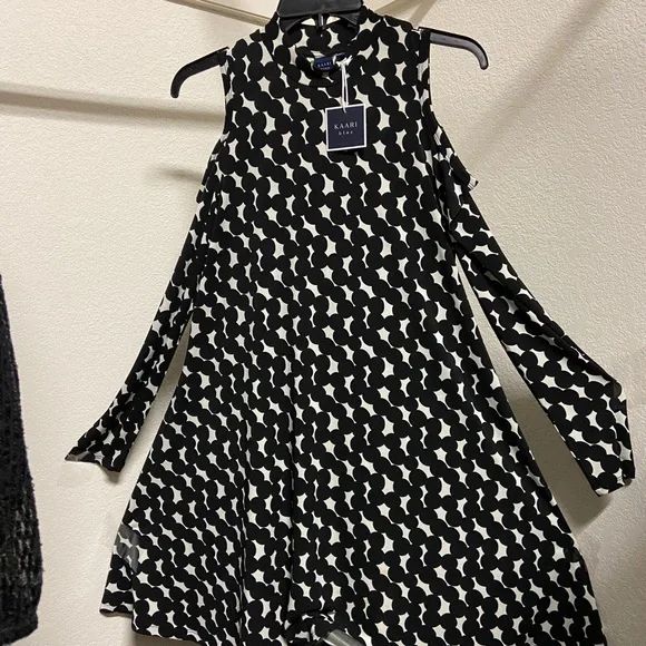 Kaari Blue Dresses | Nwt- Kaari Blue Designer Dress | Color: Black/White | Size: S | Charlie1937's Closet